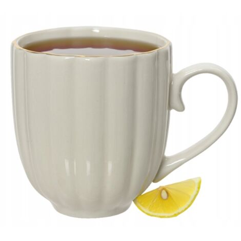 Weißer Porzellan-Kaffeebecher 400 ml