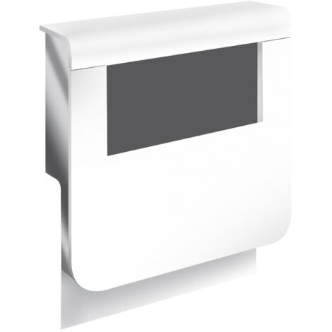Weißer Sockelleistenadapter, H. 19 x T. 16,5 cm TEHALIT