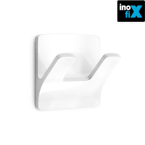 Weißer wasserfester Kleiderbügel mit Doppelzweig, 2192-2-000 INOFIX-Blister