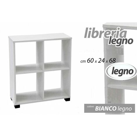 Weißes Bücherregal Hängeregal 60x24x 68 mit Füßen