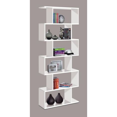 Weißes Büro Wohnzimmermöbel Bücherregal cm 80 x 25x 192 h