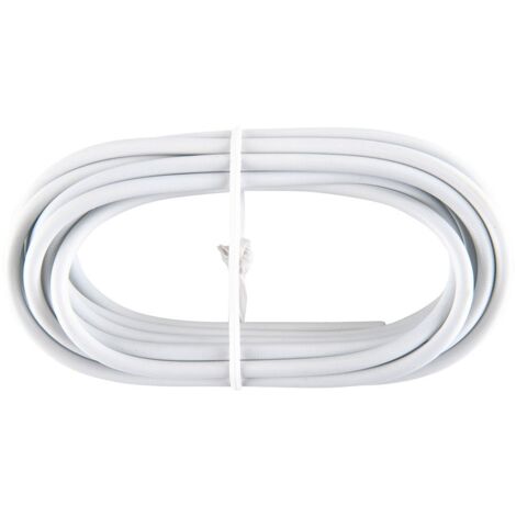 Weißes kunststoffummanteltes Kabel (Wurm) 3m Vorhanghalter PV025 Cintacor - Storplanet