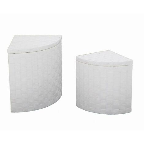 Weißes Papier Cestone 1-2 Ecke c/foderacm40x40h53