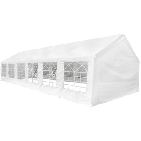 Weißes Partyzelt 12 x 6 m vidaXL