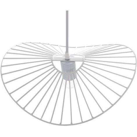 Weißmetallendecke 1x27 Max 60W, nicht enthalten 37x32x10 cm, weißes Kabel 75 cmpour alle Stile, um dem Haus eine Note zu verleihen