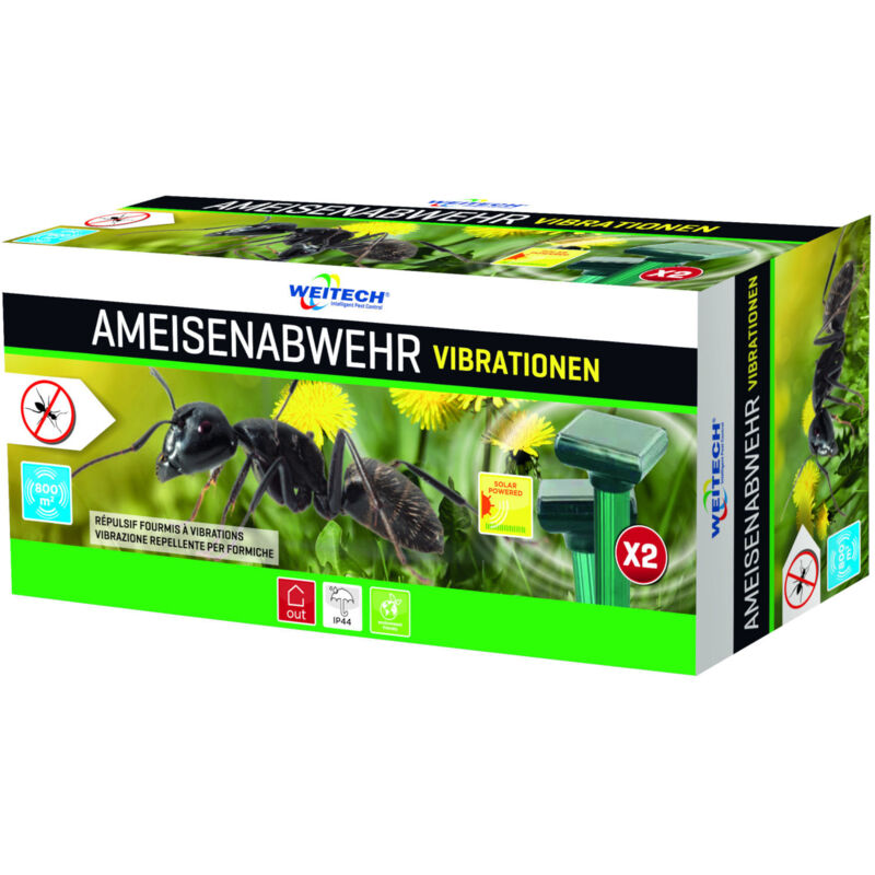 Weitech - Répulseur de fourmis à vibration à énergie solaire Solar (2 pcs)