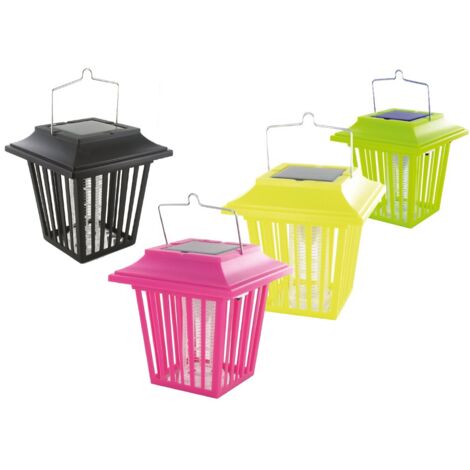 Weitech Multifunktions-Solarlaterne mit LED UV Insektenvernichter - schwarz