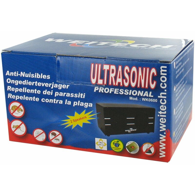 Weitech - Pest Repeller Ultrasonic Professional - Répulsif à ultrasons professionnel