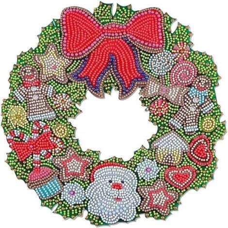 Weitere Weihnachtsdekorationen, Christkranz, Halloweenkranz, 5D-A Diamantkristall-Hängekranz