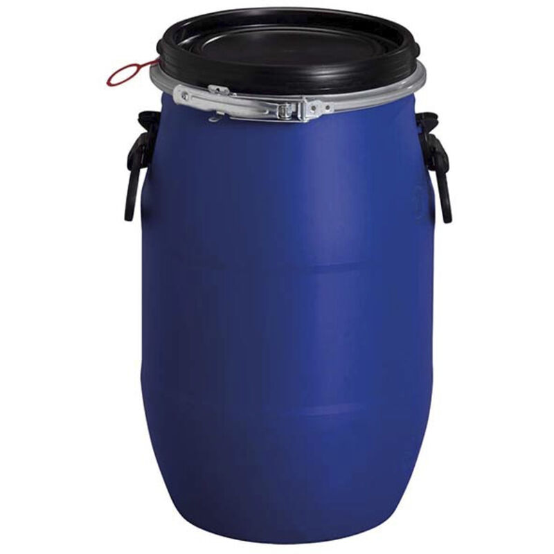 Graf - Kunststoff-weithalsfass 30 Liter Blau Lebensmittelecht Mit Un-kennzeichnung