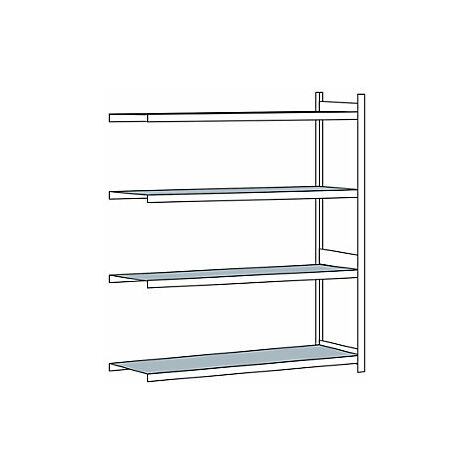 Weitspannregal  mit Stahlboden  Höhe 2500 mm  Spannweite 2250