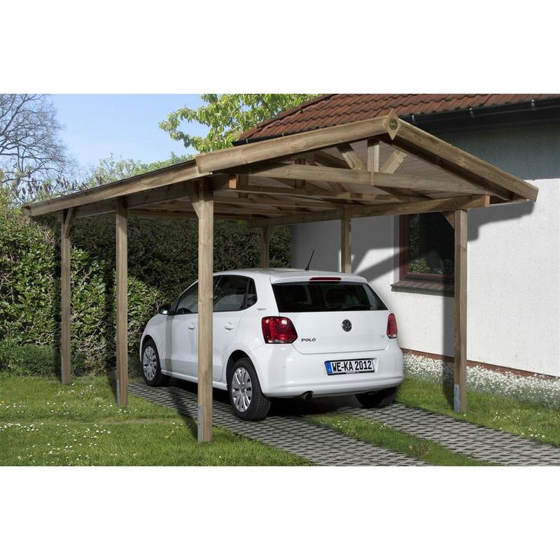 Weka Carport 611 Kdi Satteldach 340x500cm 611 3050 30 00