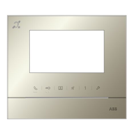 Welcome M Face Avant pour Ecran 4.3-Dore boucle Inductive 2TMA210050G0002 ABB 52313FC-G