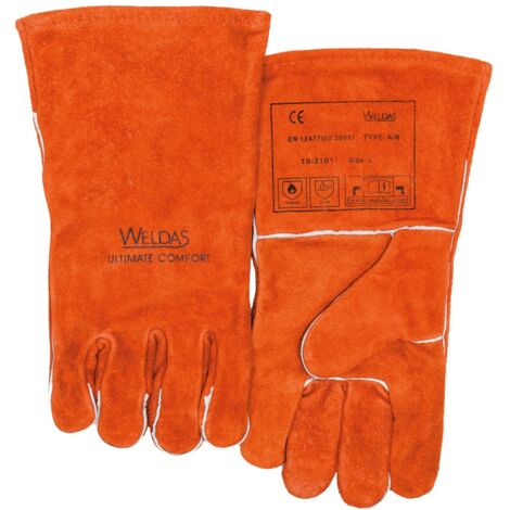 Weldas 5-Finger-Schweißerhandschuh 10-2101 , Gr. 9,5 rechts + links