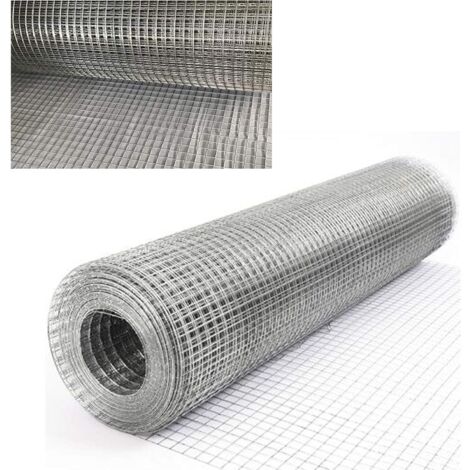 Welded Wire Mesh 2ft X 49ft Hot Dipped Galvanised Steel Stainless Steel Woven Wire Mesh Durable Air Brick Vent Mesh Cover Garden Netting Anti-rust for Mice Rat Rodent Proof Insect Control Tree Guards