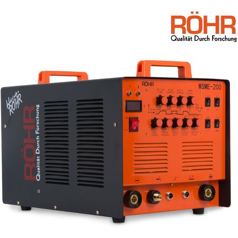 RÖHR Welder Inverter ROHR WSME 200 TIG / ARC 240V / 200 amp IGBT DC 4-in-1 Gasless Hot Start Welding Machine - 1 Year Warranty