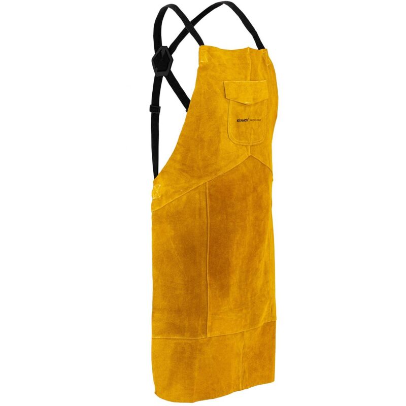 Welding Apron Split Cowhide Leather Protective Equipment Heat Resistant Size Xl