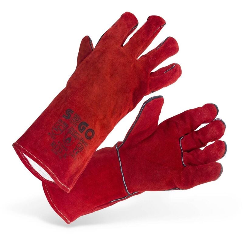 Stamos Germany - Welding Gloves Safety Gloves Leather Welding Gloves Mechanic Gloves Mig Gloves