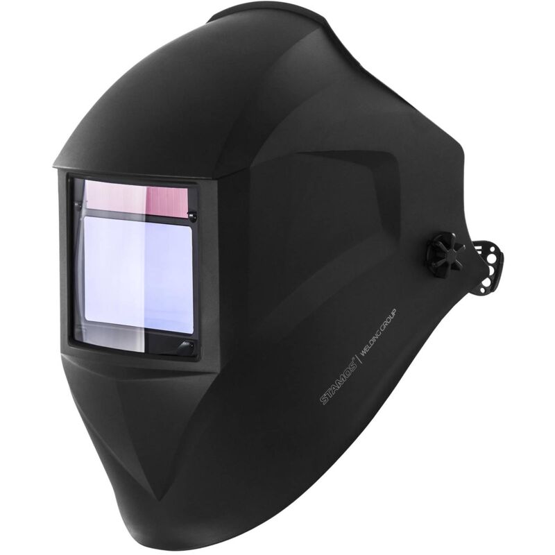 Stamos - Welding Helmet Auto Darkening Solar Welding Mask Grind Mode Visor Adjustable
