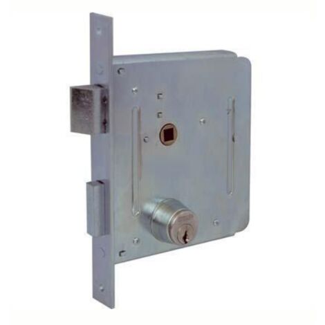 Welka 16000-10 050 Serratura per Cancelli, 2 Mandate, Scrocco, 50 mm