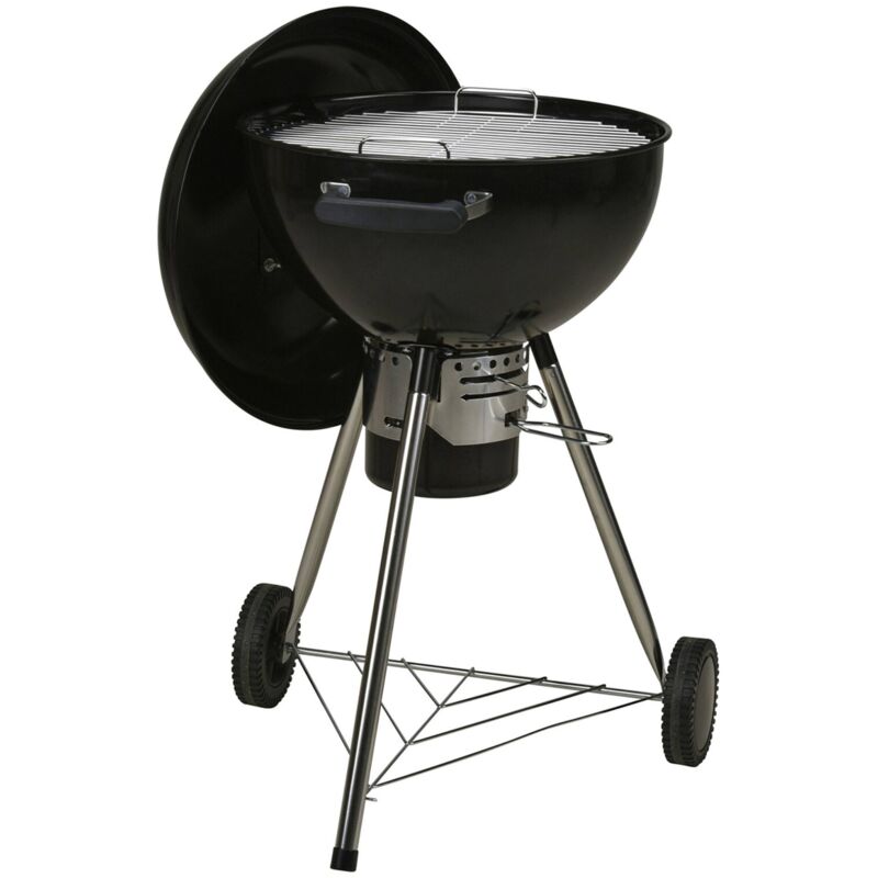Wellhome - well home - Barbecue sphérique 58x50x96cm en acier émaillé avec grille chromée et récupérateur de cendres