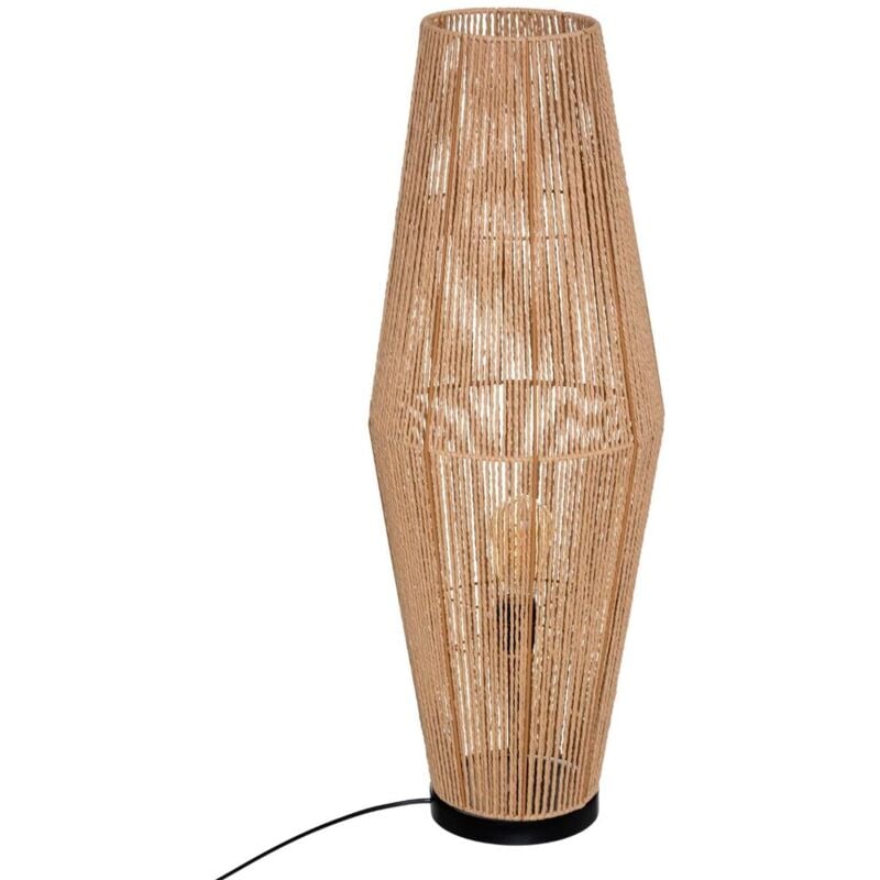 Lampadaire aissa en métal et papier - Wellhome