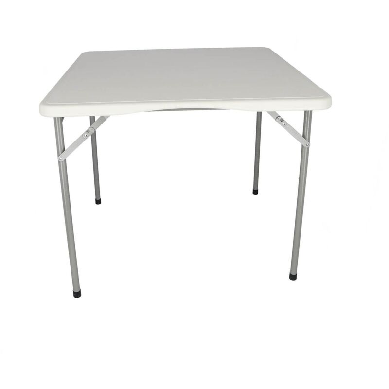 Table pliante carrée en polyéthylène 70x70x75 cm - Wellhome