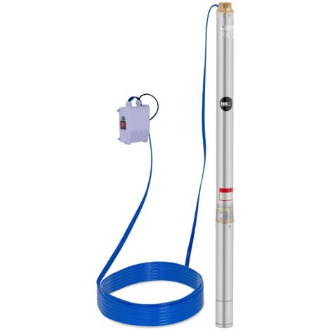 MSW Well pump Submersible pump Pipe pump 3.8 m³/h 1000 W Stainless steel