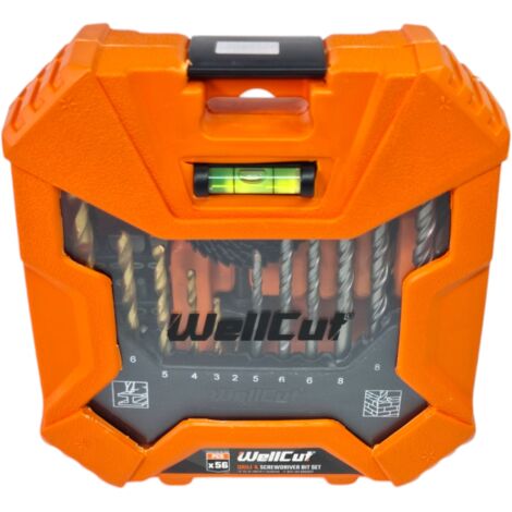 Wellcut WC-DB56 Bit Boor- und Lochsägen-Set  56-teilig