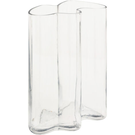 Wellenvase Kade transparent H25cm - Atmosphera créateur d'intérieur