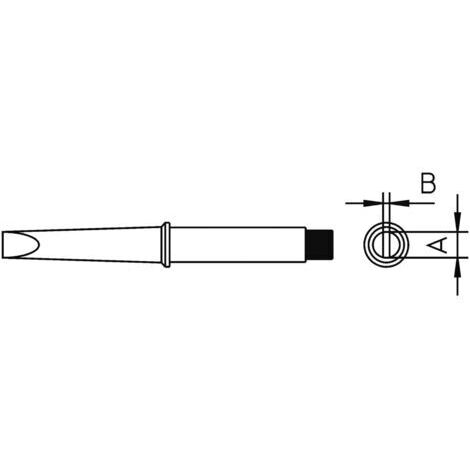Weller 4CT5A8-1 Lötspitze Meißelform, gerade Spitzen-Größe 1.6 mm  Inhalt 1 St.