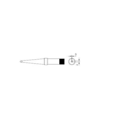 Weller 4PTL6-1 Panne de fer à souder forme longue Taille de la panne 2 mm Contenu 1 pc(s) S66772