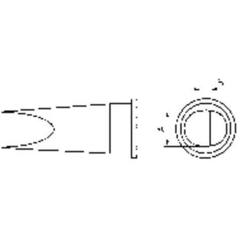 Weller LHT-E Punta di saldatura Forma piatta Dimensione punta 6.7 mm Contenuto 1 pz.