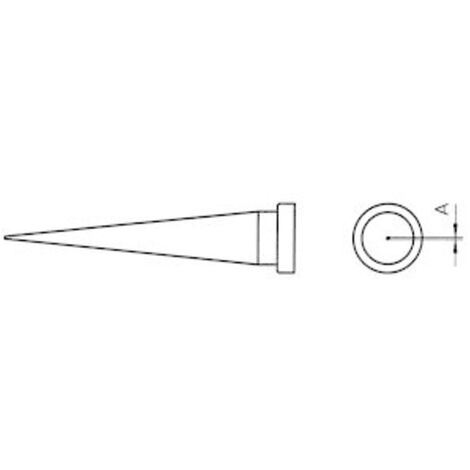 Weller LT-1L Lötspitze Langform, konisch Spitzen-Größe 0.2 mm  Inhalt 1 St.