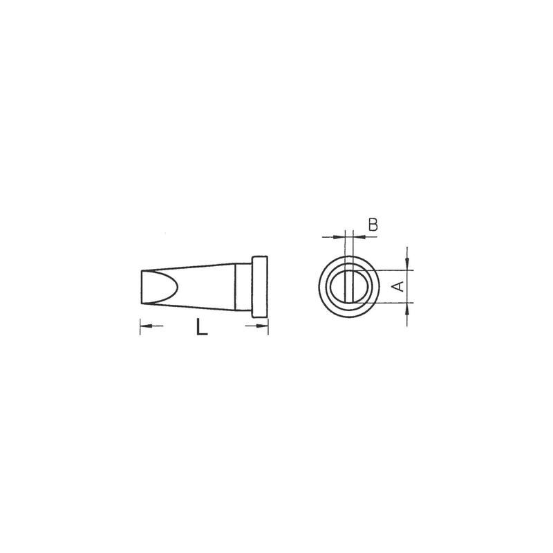 

LT A (T0054444099) PUNTA DE SOLDADURA, FORMA DE CINCEL, Ø 1,6 MM PARA CAUTÍN WXP 80 WP 80 WSP 80 - Weller