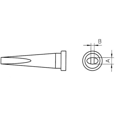 Weller LT-M Lötspitze Meißelform, lang Spitzen-Größe 3.2 mm  Inhalt 1 St.