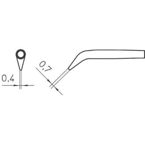 Weller RTW2 Panne de fer à souder forme ronde, biseautée 45° Taille de la panne 0.7 mm Contenu 1 pc(s)