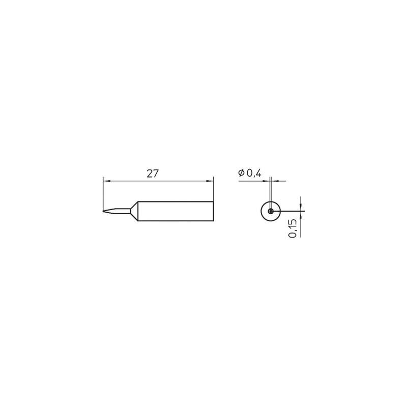 

Weller T0054486299 Xnt Serie - Punta De Soldadura (Forma De Cincel, Fina, 0,4 X 0,15 Mm)