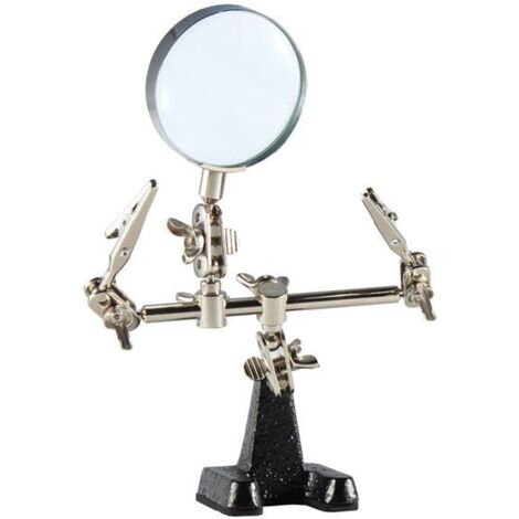 Weller WLACCHHB-02EU Helping Hands Holder - 2 Arms & Magnifier WELACCHHBN