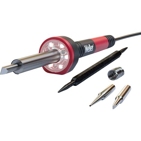 Weller WLIRK6023C Set de soudure 230 V 60 W conique, en forme de burin 427 °C (max) avec support, avec étain à souder, avec éclairage LED W075632