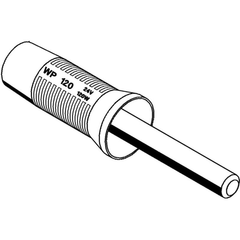 Weller - wp 120 Fourreau pour panne à souder cunéiforme Taille de la panne 0.8 mm Contenu 1 pc(s)