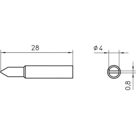 Weller XNT D Lötspitze Meißelform Spitzen-Größe 4 mm  Inhalt 1 St.