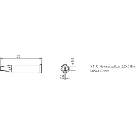 Weller XT-C punta di saldatura argento alta precisione