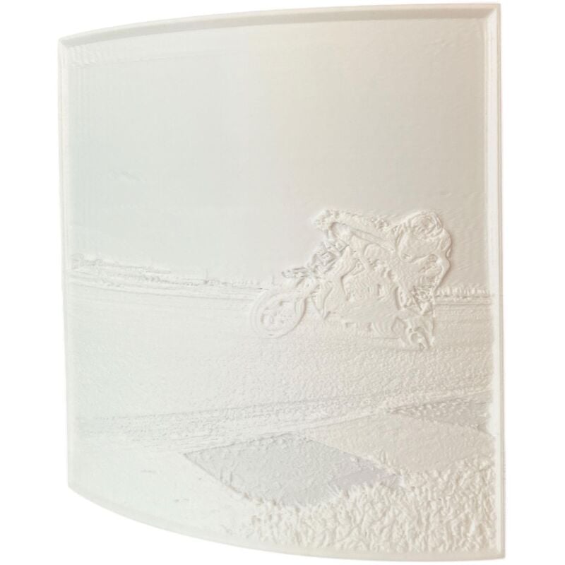 Abat-jour personnalisable avec votre photo Socle pour une lumière 19,1x14x20 cm en blanc - Wellhome