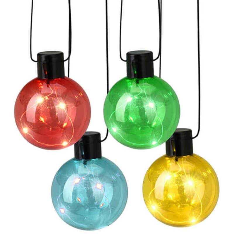 Guirlande lumineuse led multicolore Well Home avec minuterie et 10 ampoules