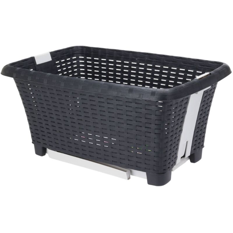 Panier à linge de 38 litres en gris foncé - Wellhome