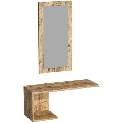Maison Exclusive Espejo de baño madera maciza de pino 70x12x79 cm