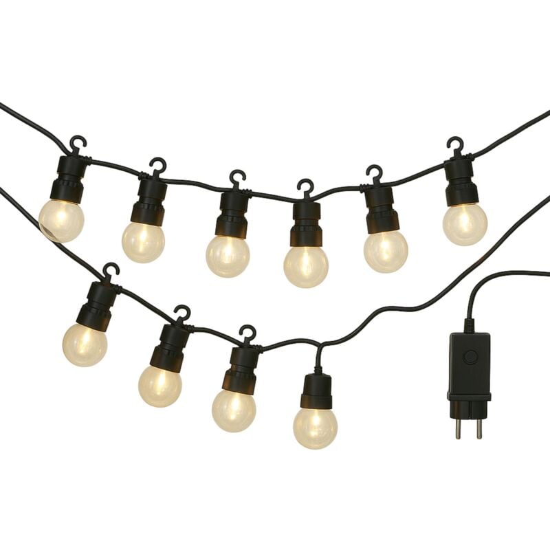 Guirlande Lumineuse led Blanc Chaud 10 Boules 450x5x11 cm - Wellhome