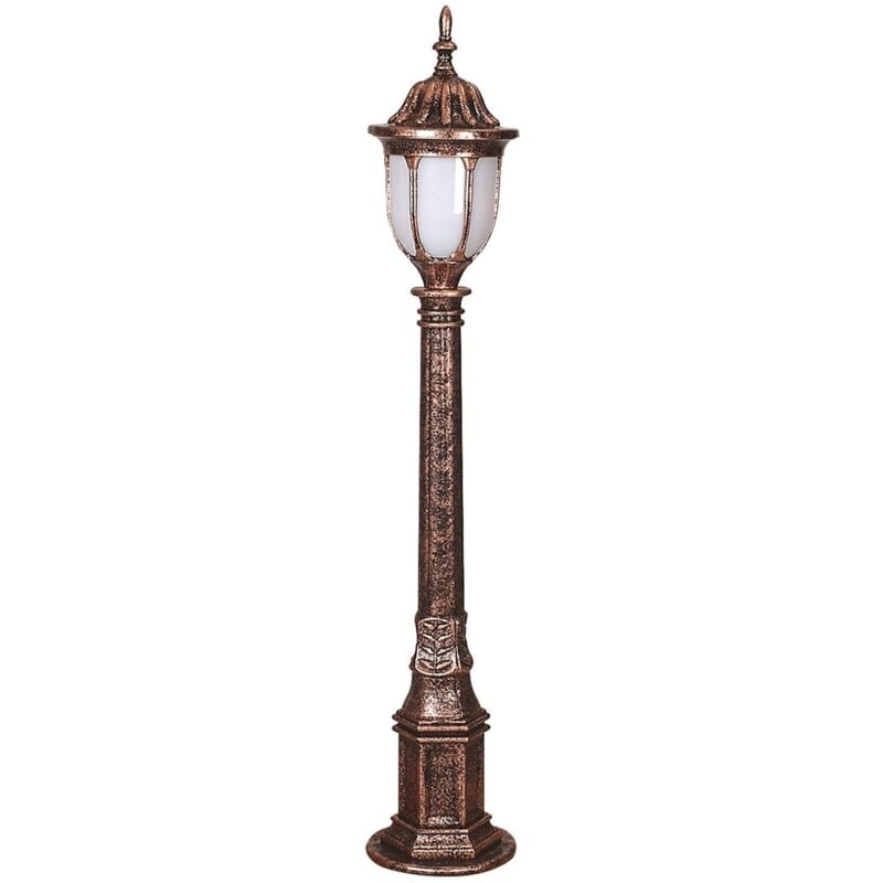 Lampadaire d'extérieur - Marron, 16x16x95 cm - 'pitch' - Wellhome