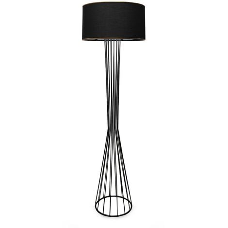 WELLHOME Lampadaire - Noir, 21x38x155 cm